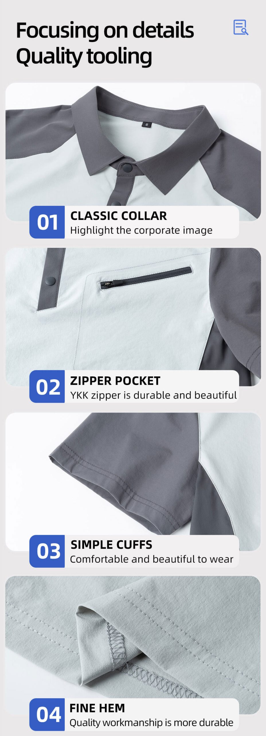 High-end quick-drying workwear T-shirt7