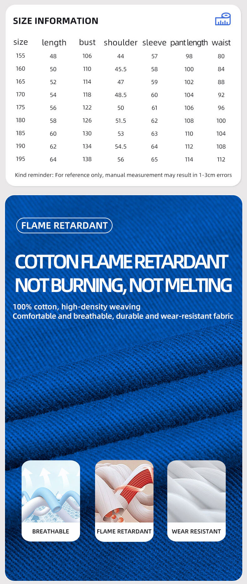 Pure Cotton Flame Retardant High-visibility Coveralls1