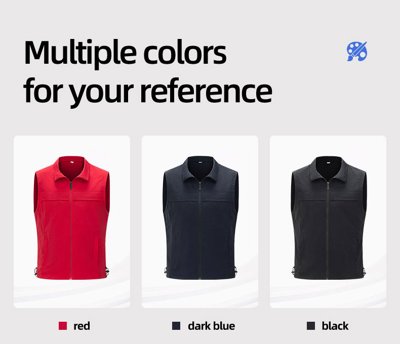 Matte cloth emergency management solid color vest8