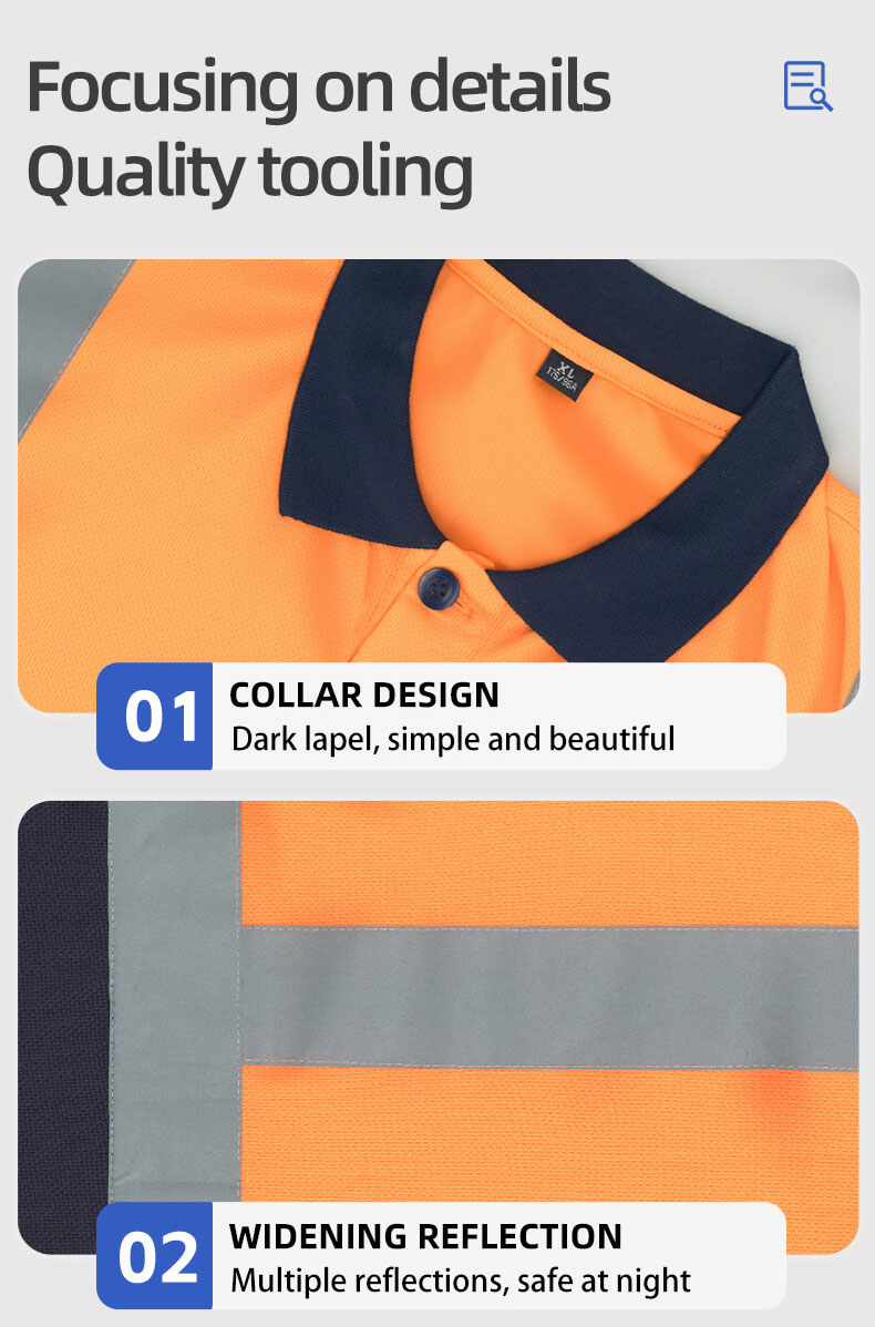 Summer High-visibility Safety Polo Shirt4