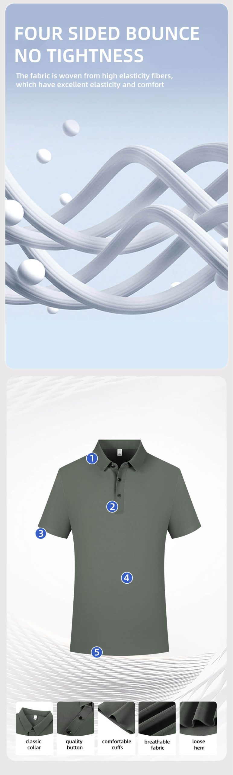 Seamless high-elastic workwear POLO shirt2