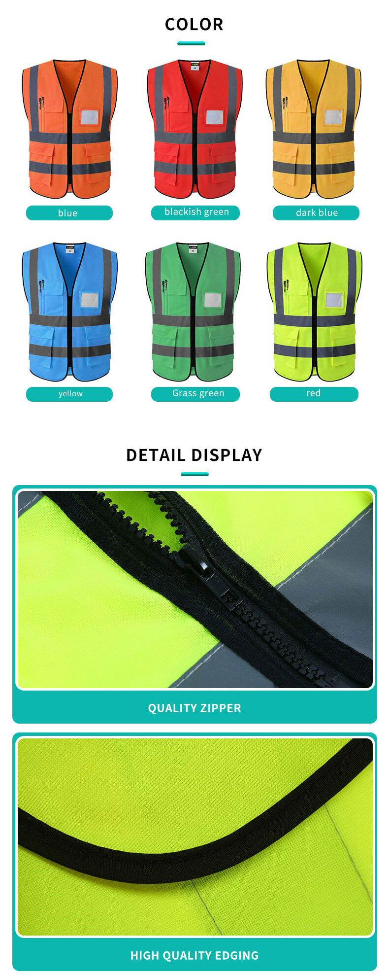 Multifunctional High Visibility Work Vest11