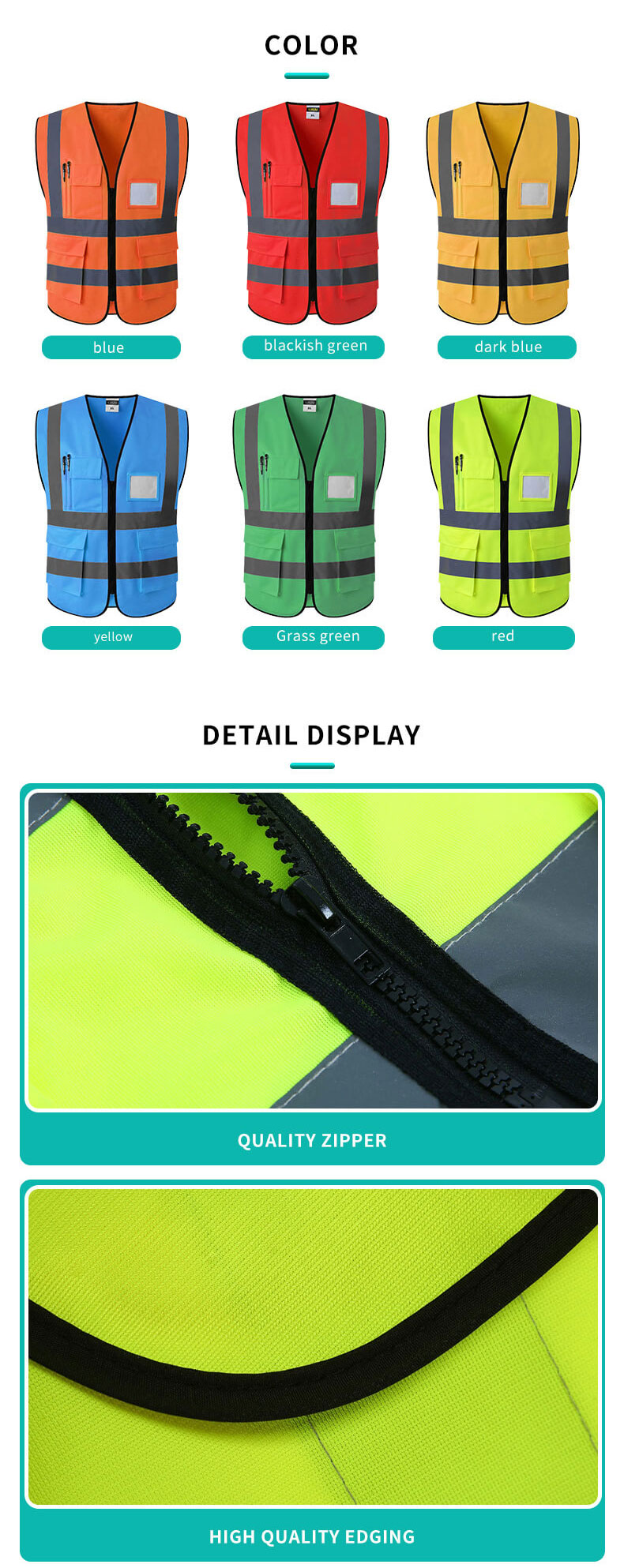 Multifunctional High Visibility Work Vest11