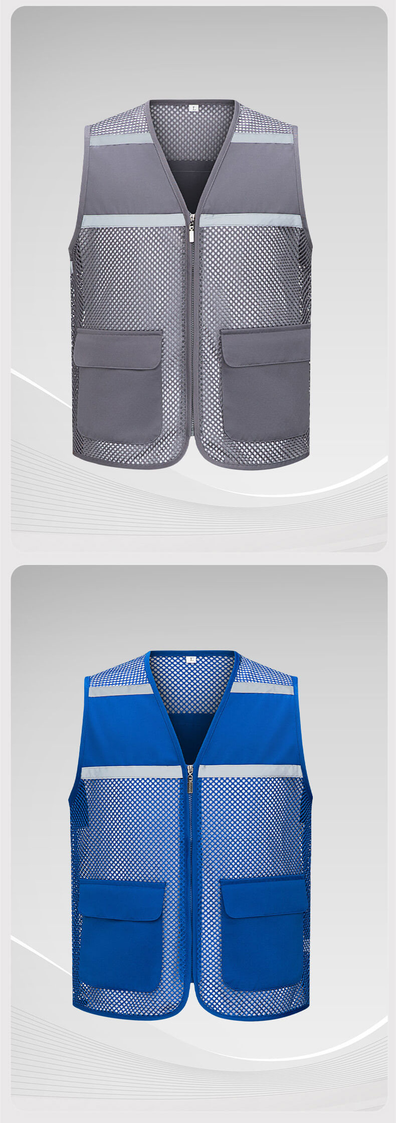 High visibility mesh work vest11