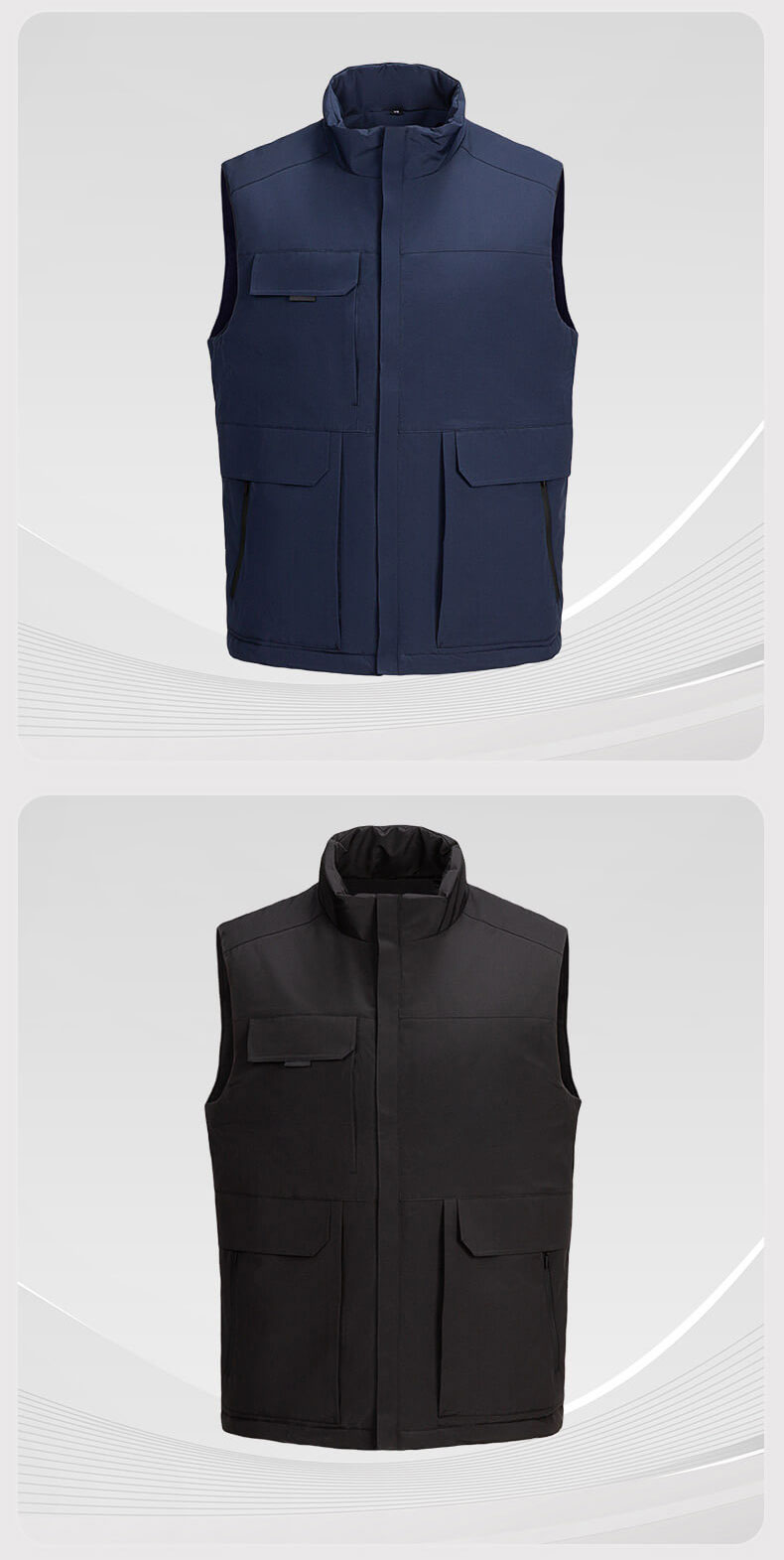 Winter waterproof down work vest5