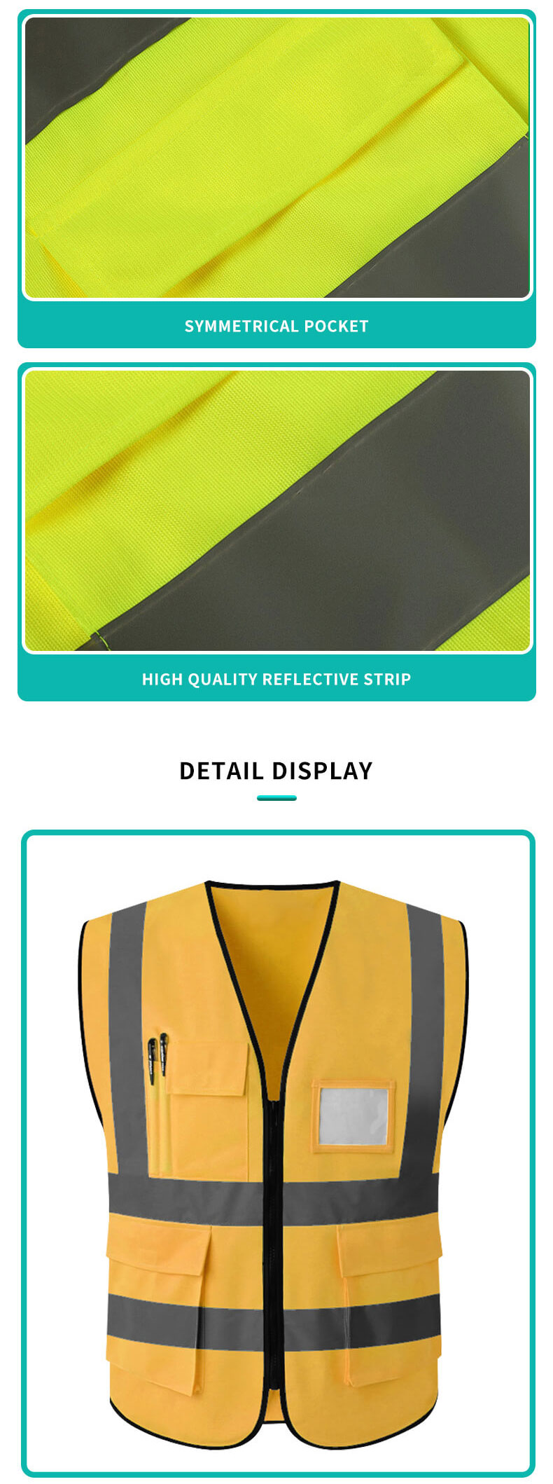 Multifunctional High Visibility Work Vest12