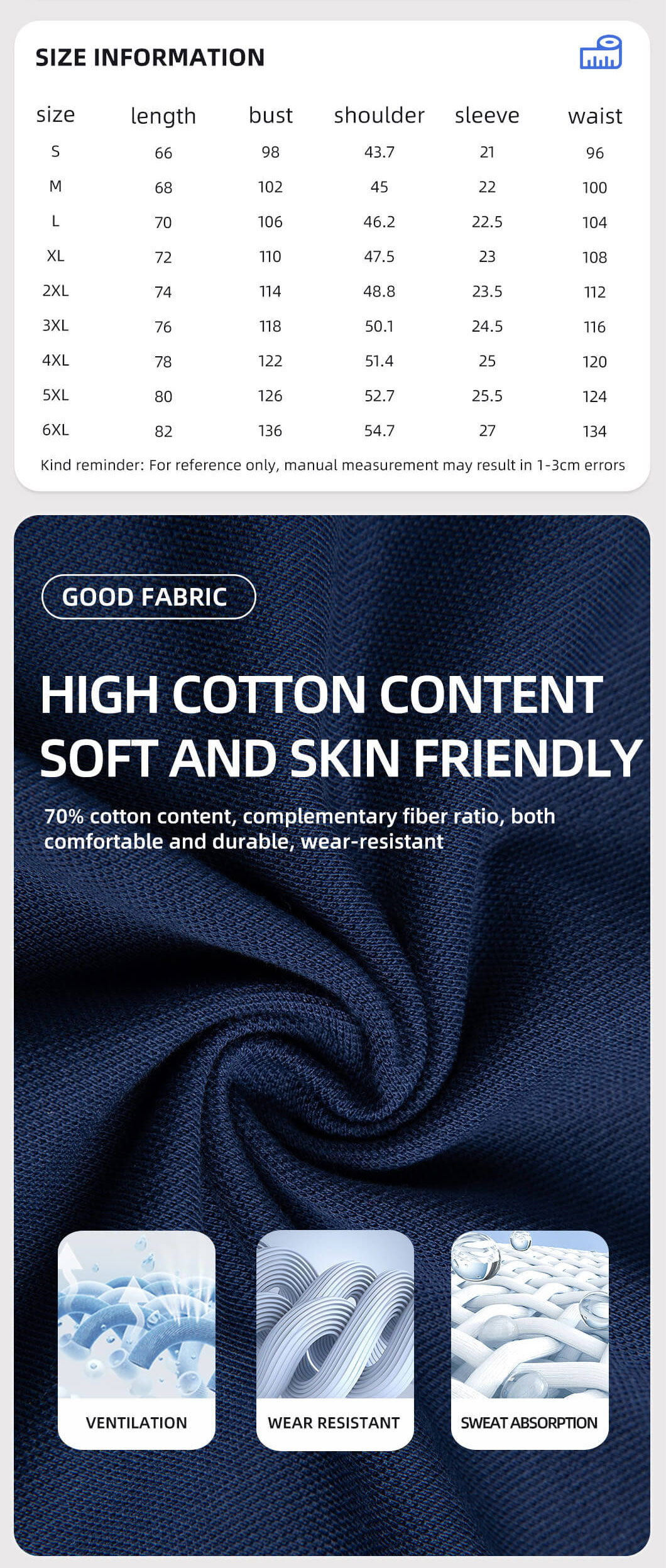 Breathable and wear-resistant workwear T-shirt1