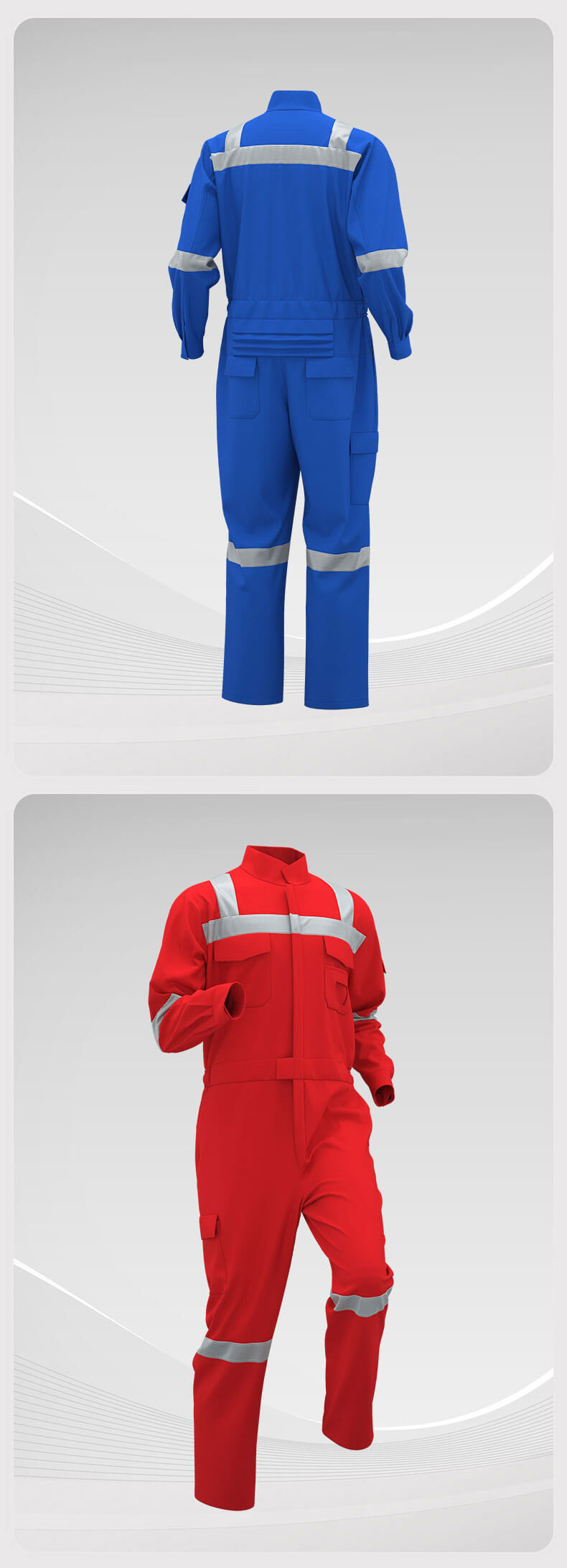 Pure Cotton Flame Retardant High-visibility Coveralls5