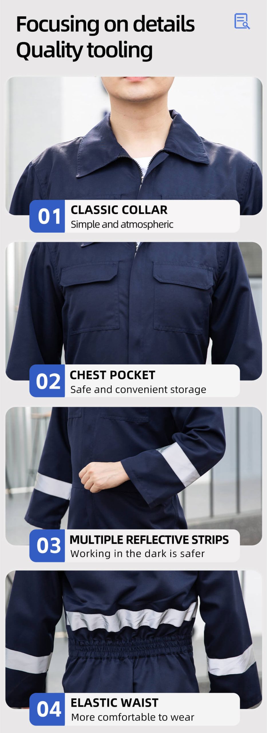 Spring and Autumn High Visibility Coveralls11