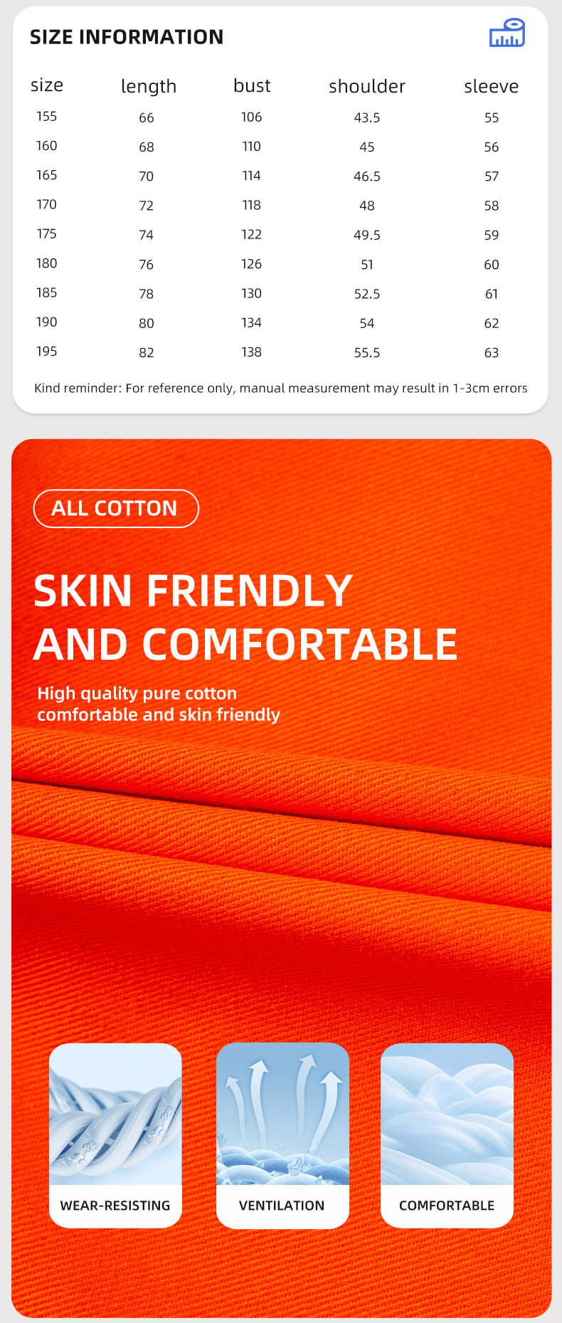 Summer cotton work clothes Jacket factory wholesale1