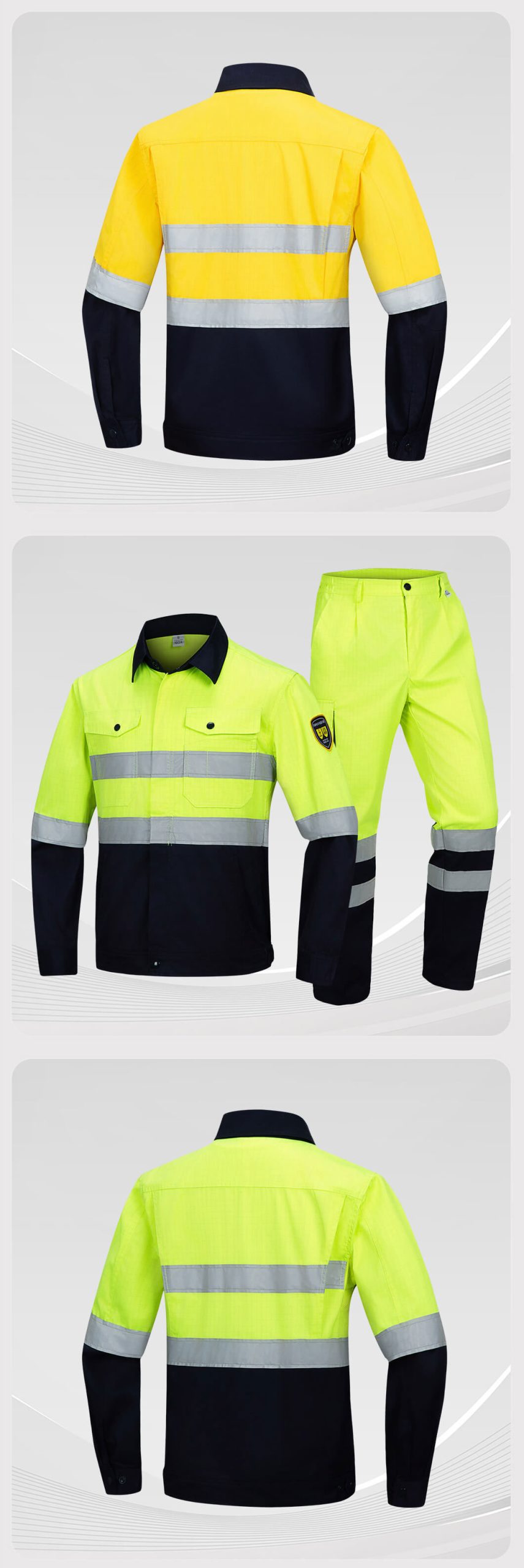 Anti-static High-Visibility Work Clothes Suit7