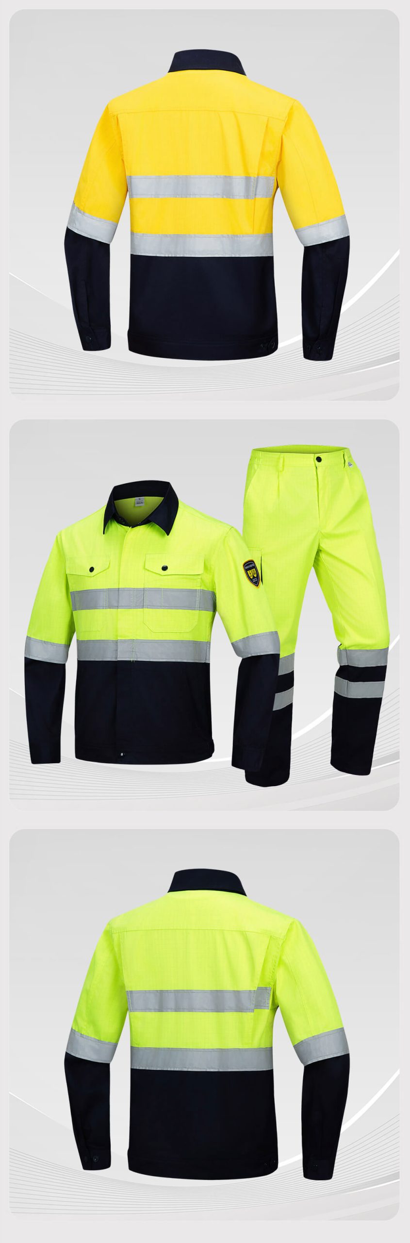 Anti-static High-Visibility Work Clothes Suit7