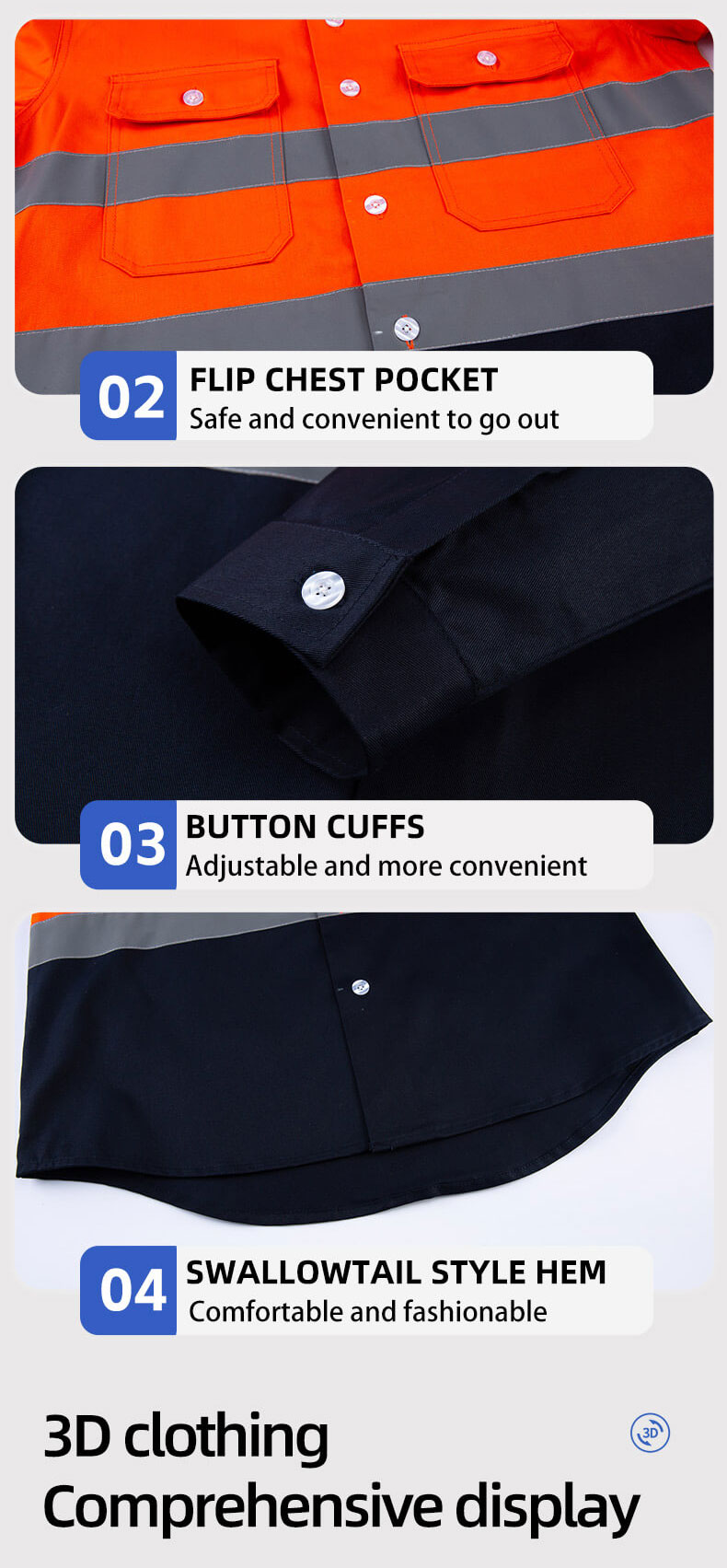 Summer cotton work clothes Jacket factory wholesale3