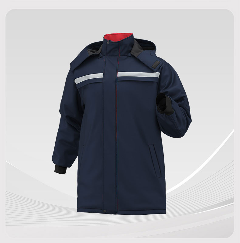 High Visibility One-piece Mid-Length Cotton Jacket5