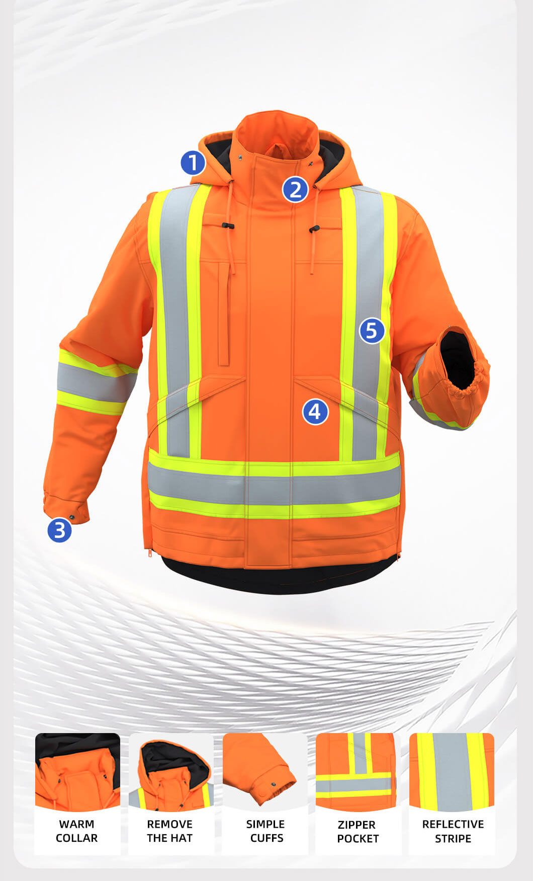 High-Visibility Reflective Winter Jacket3