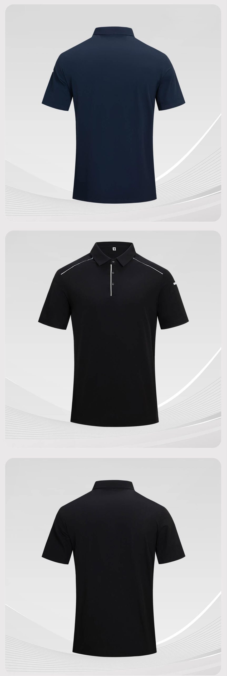 High-visibility solid color work T-shirt (stretchy, quick-drying, moisture-wicking, breathable)4