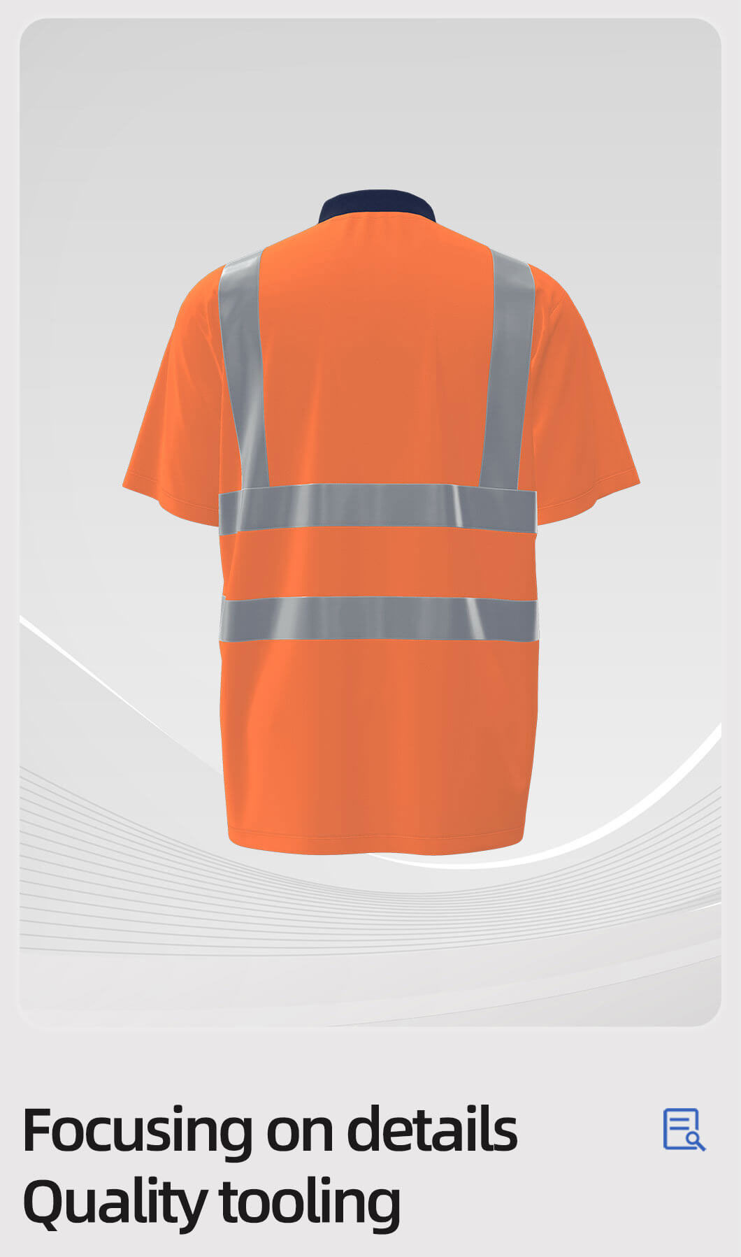 Quick-drying breathable high-visibility long and short-sleeved POLO shirts8