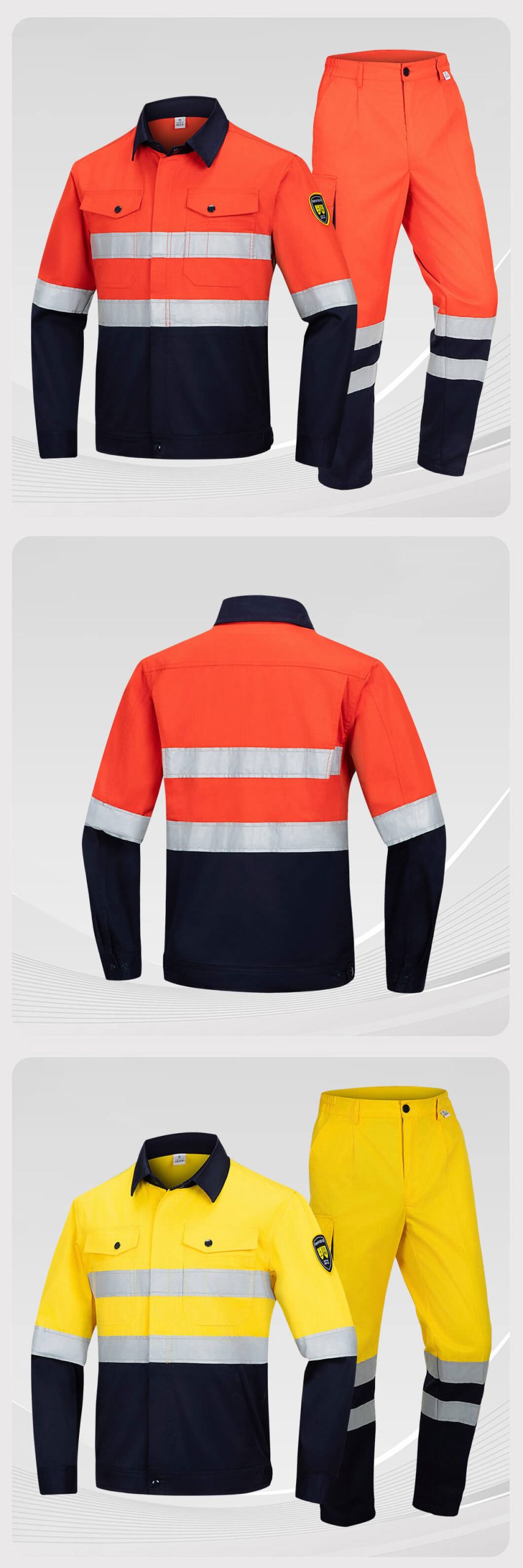 Anti-static High-Visibility Work Clothes Suit6
