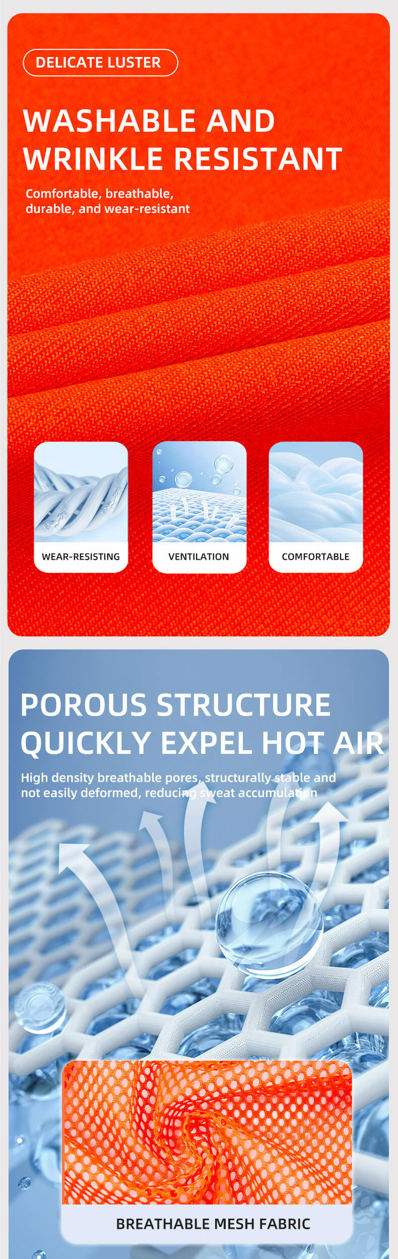 High visibility mesh work vest7