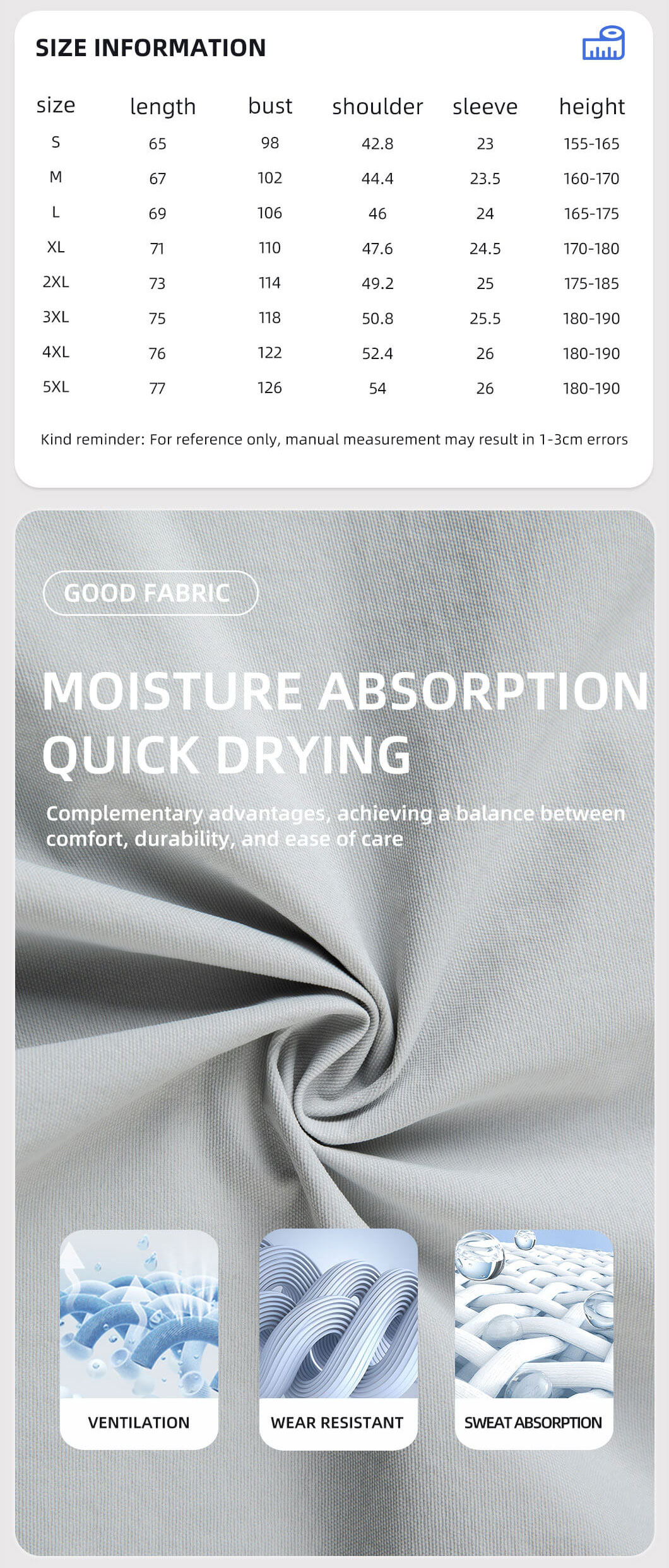 Quick-drying moisture-wicking workwear T-shirt1