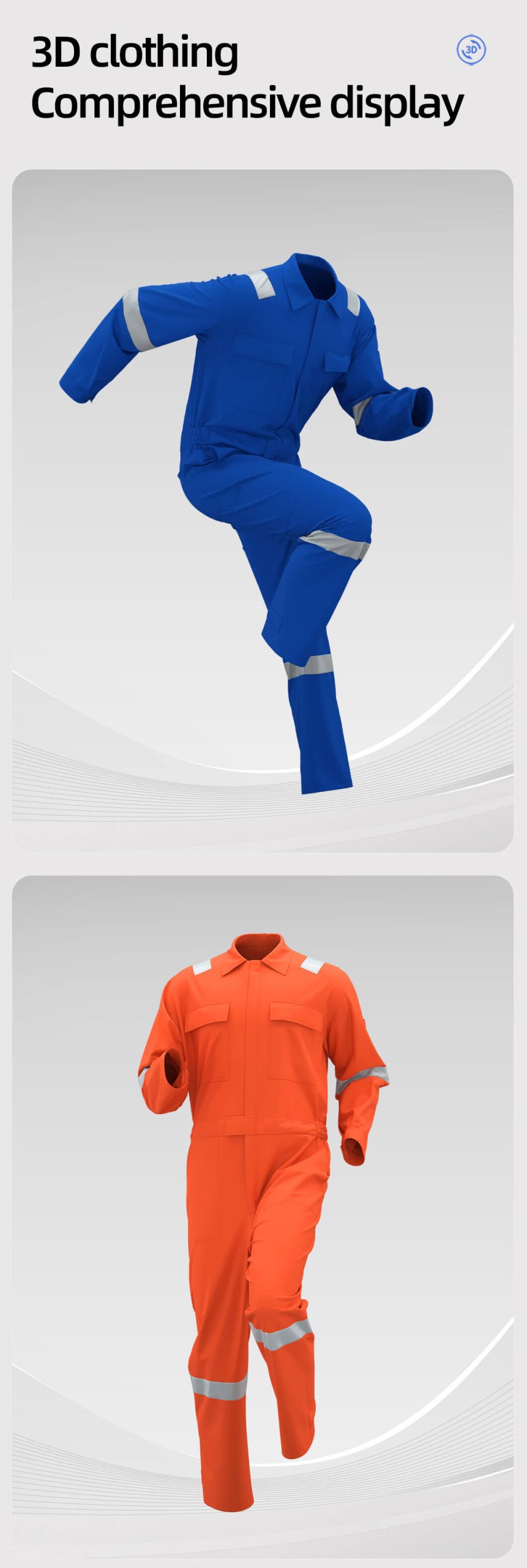 Pure cotton high-visibility coveralls11