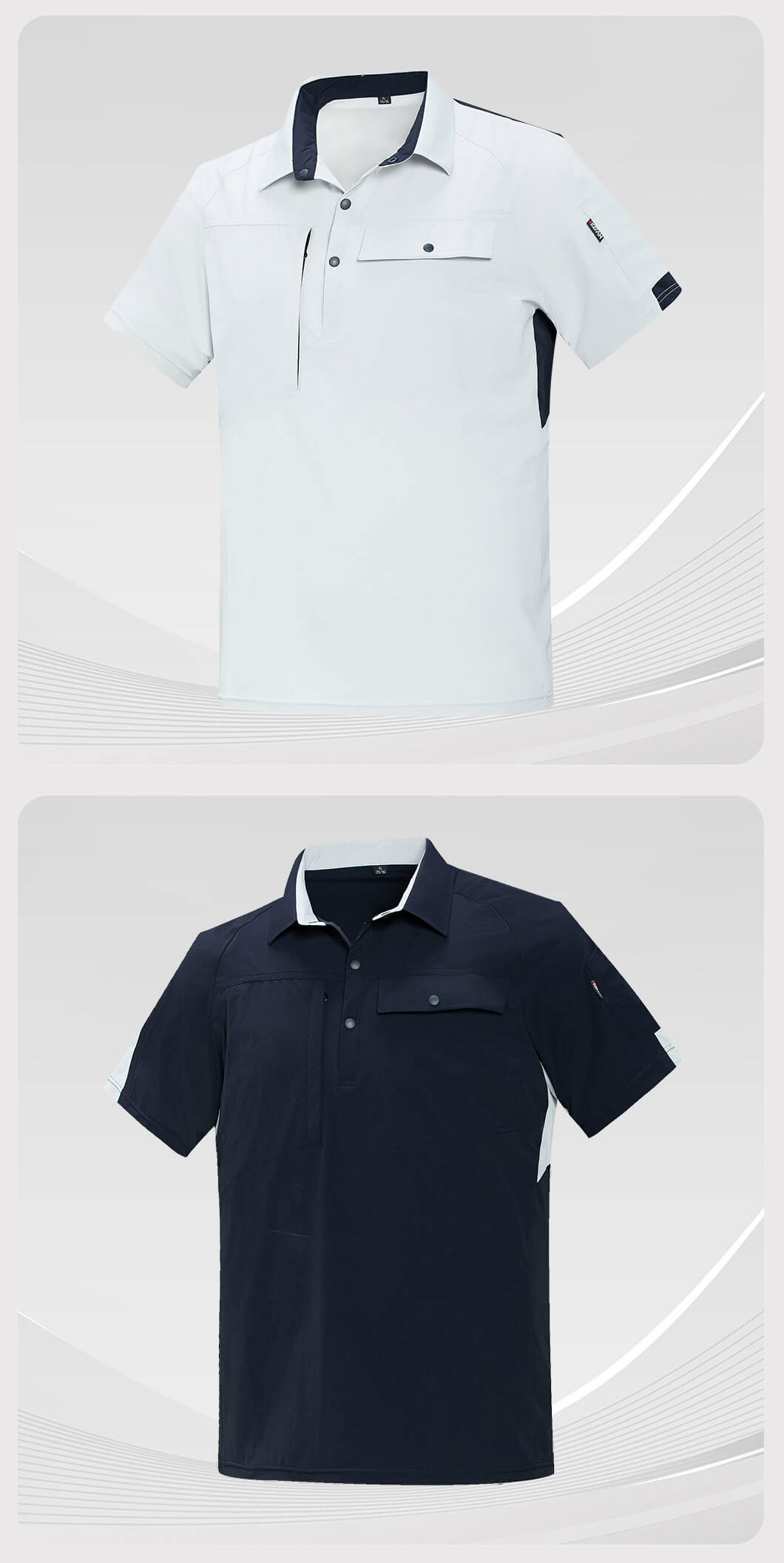 Quick-drying short-sleeved Uniform Work T-shirt Suit5