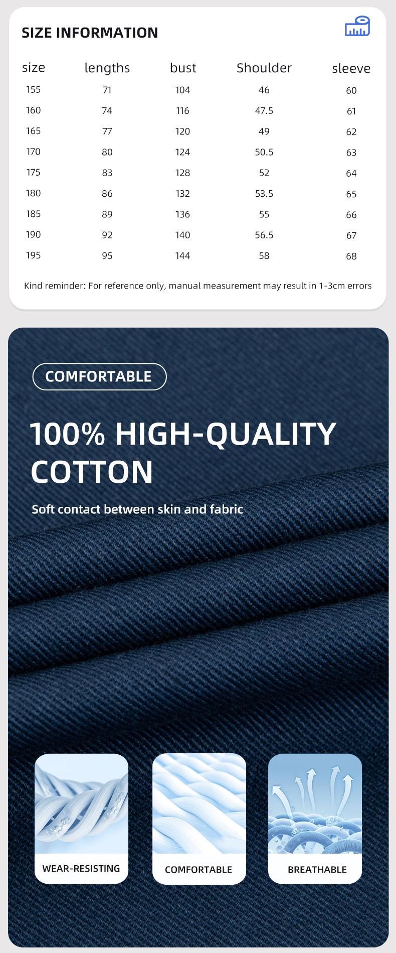 Winter 100% Cotton Detachable Fashion Jacket1