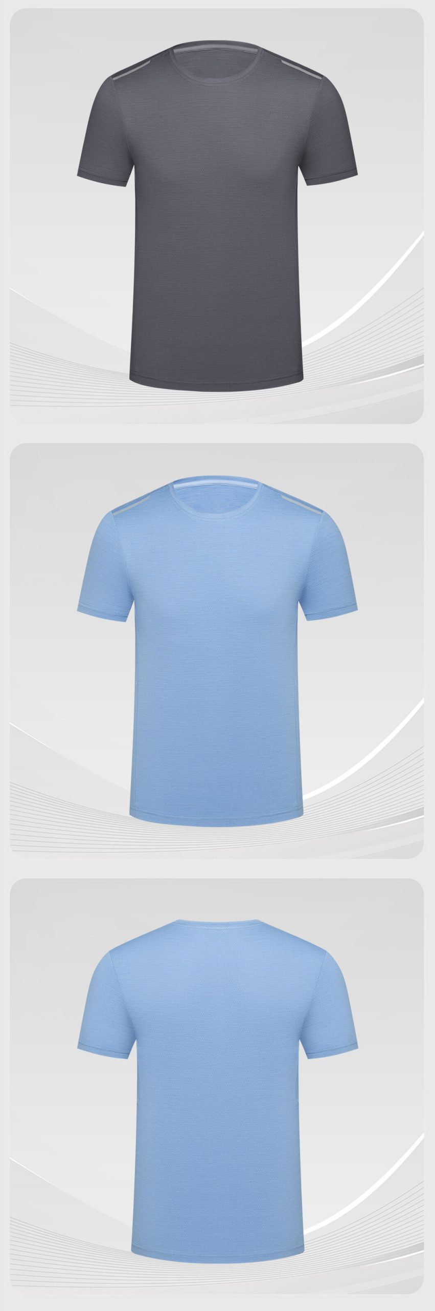 High-visibility crew neck short-sleeved workwear T-shirt6