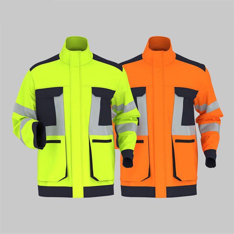 Winter high visibility waterproof cold-proof polar fleece jacket