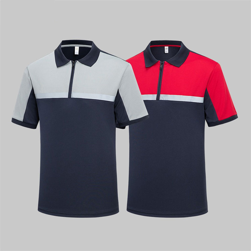 High Visibility Zipper Quick Dry Workwear T-shirt