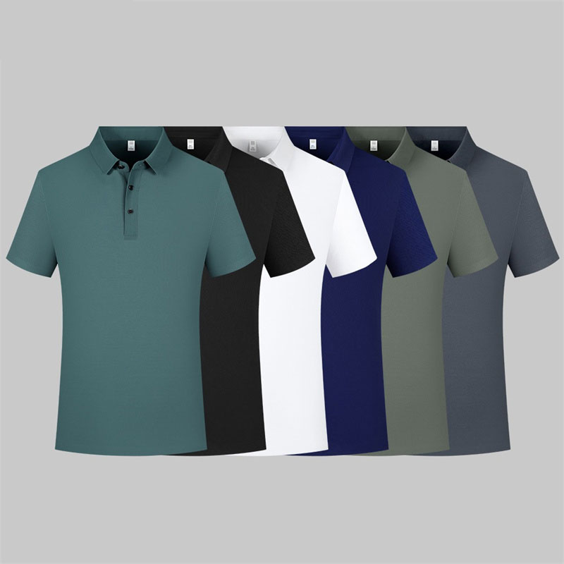 Seamless high-elastic workwear POLO shirt
