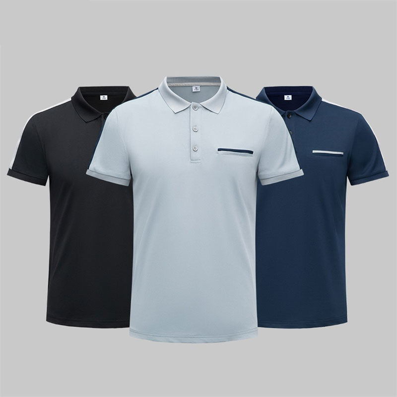 Stand collar quick-drying work T-shirt