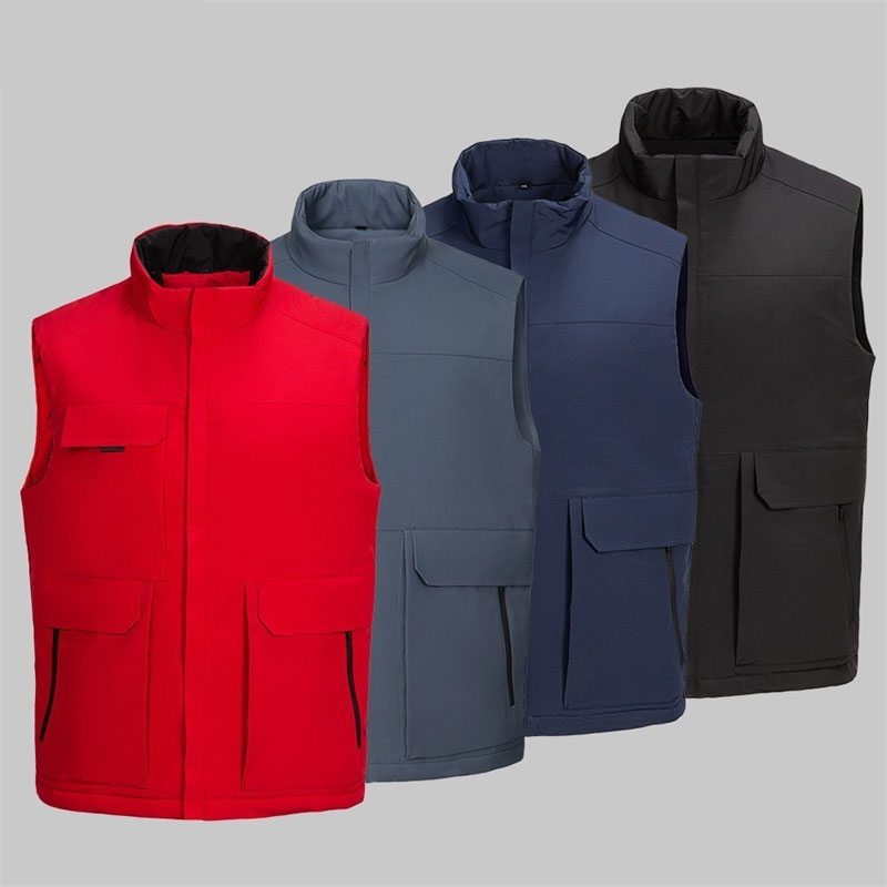 Winter waterproof down work vest