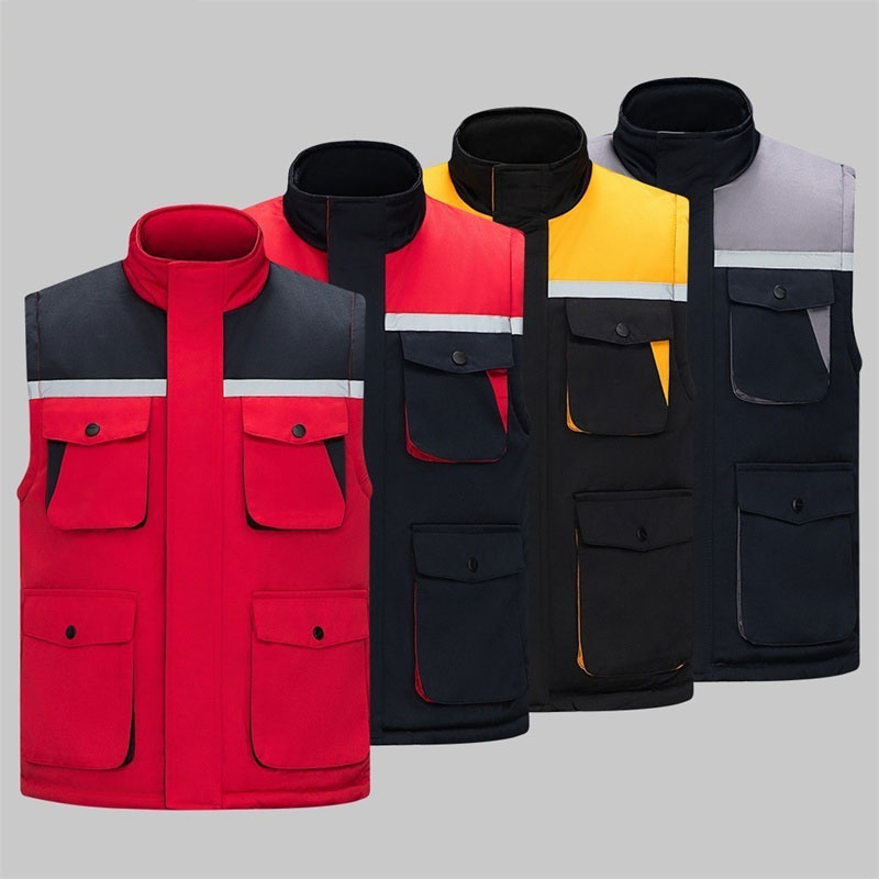 Winter high visibility anti-static work vest