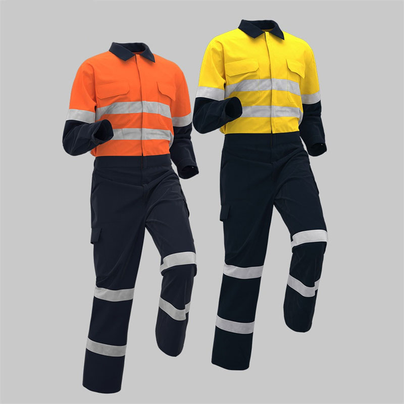 Spring Autumn Pure Cotton High-visibility Coveralls