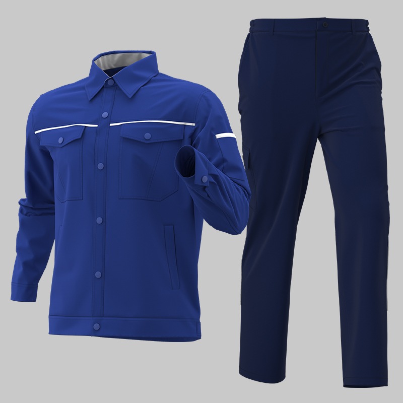 Summer sweat-wicking shirt work clothes set