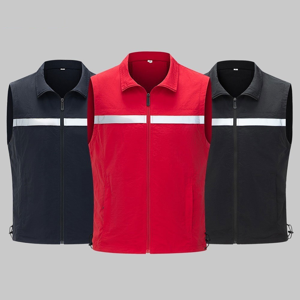 High visibility waterproof work vest