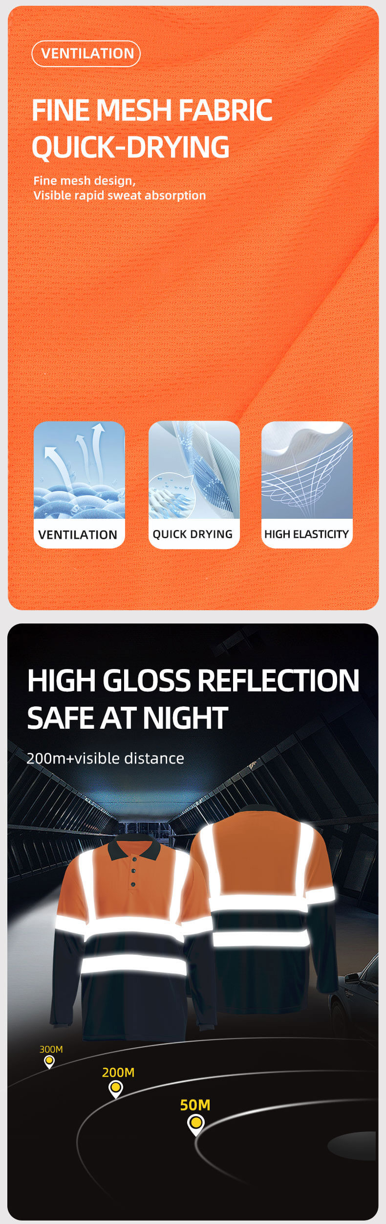 Summer Quick-Drying High-Visibility Short-Sleeved POLO Shirt3