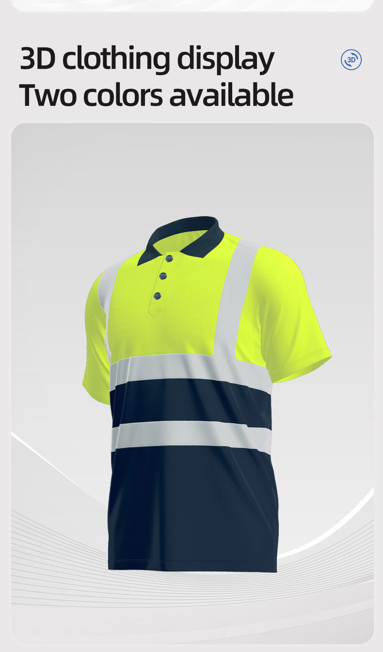 Summer High-visibility Safety Polo Shirt6