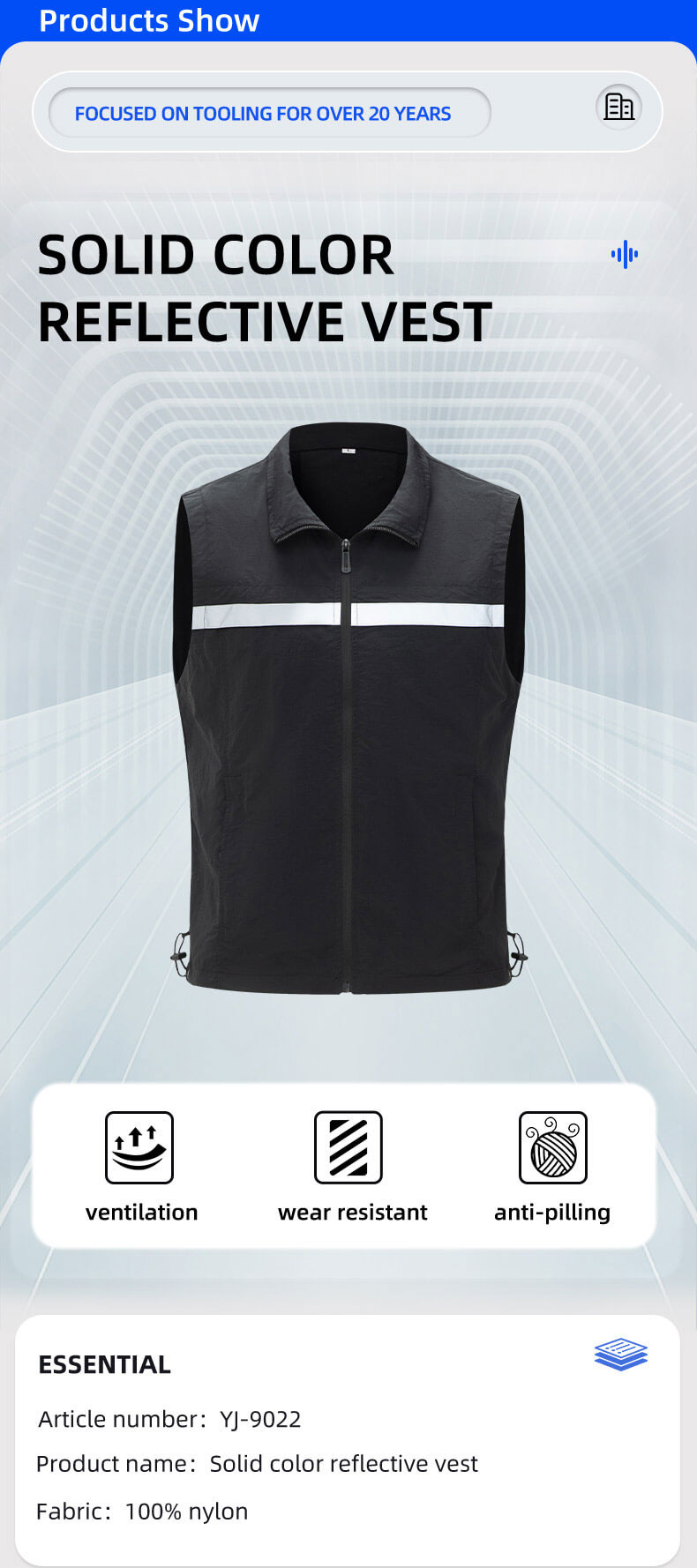 High visibility waterproof work vest