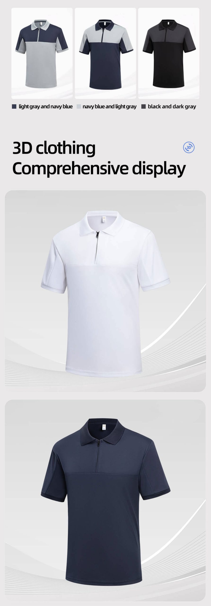 Quick-drying mesh work T-shirt4