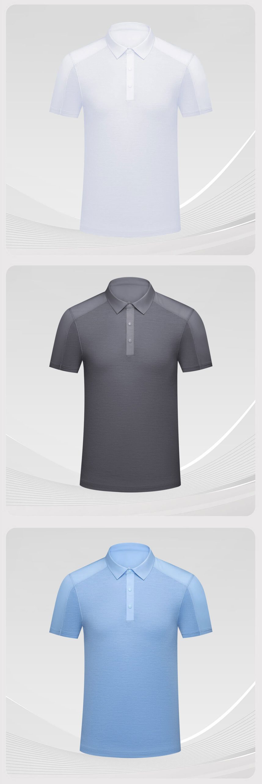 Quick-drying sweat-wicking work POLO4