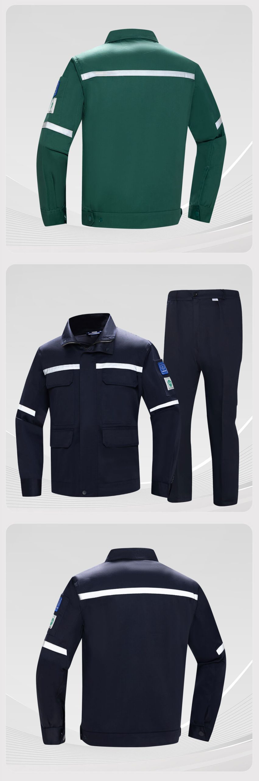 Large pocket high visibility anti-static protective clothing suit7