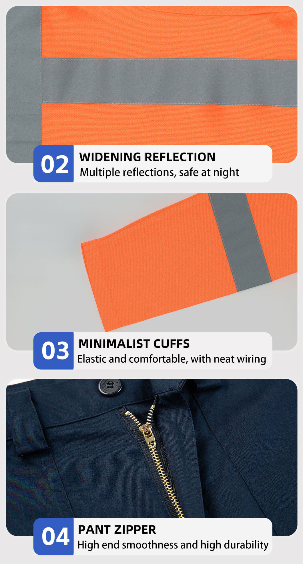 Quick-drying Long-sleeved High-visibility Solid Color Lapel POLO Shirt Suit9