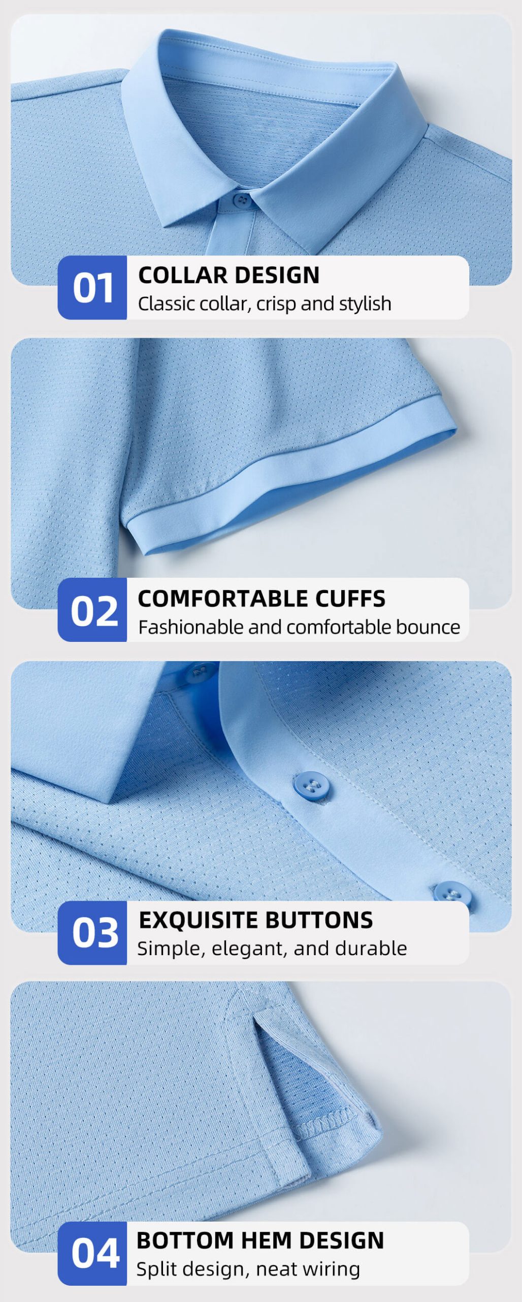 Quick-drying breathable short-sleeved work T-shirt7