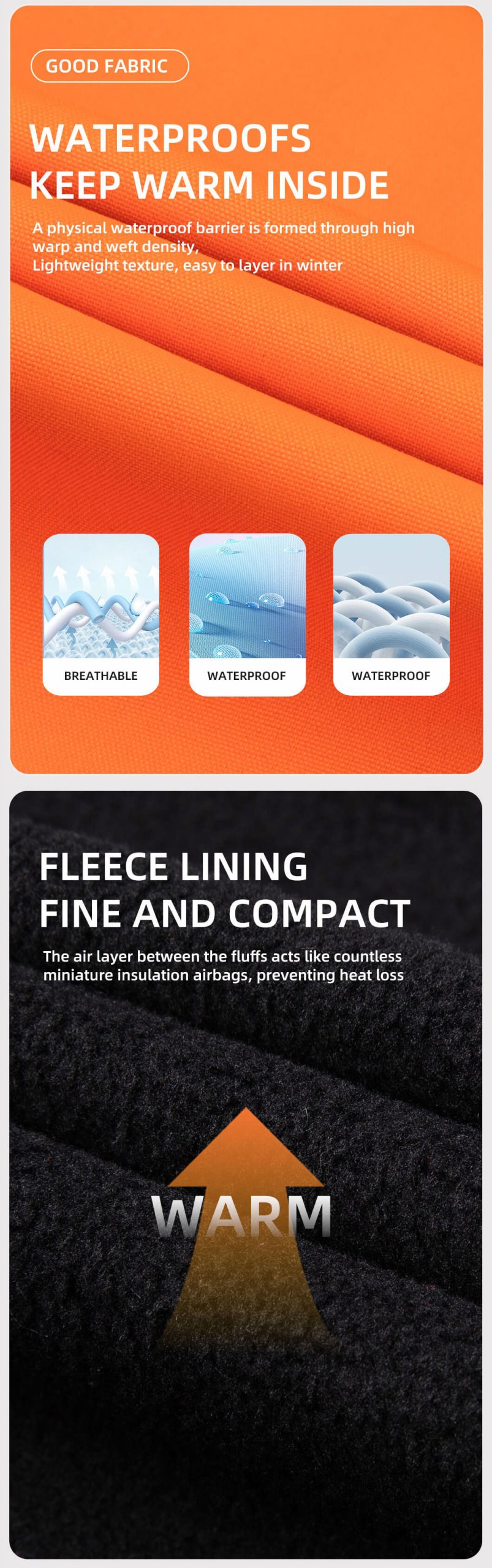 Winter high-visibility waterproof cold-proof fleece work clothes suit2