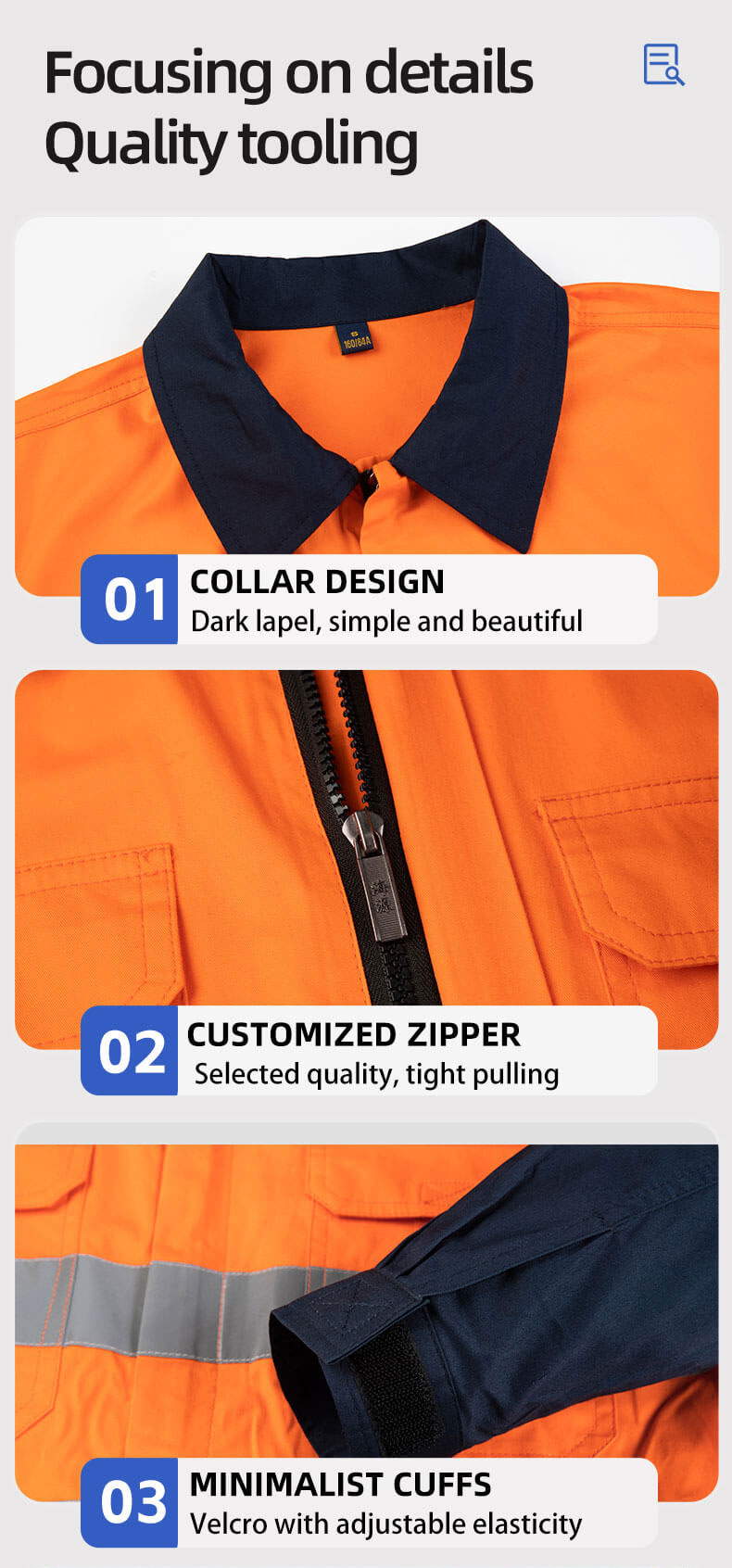 Summer thin cotton high-visibility coveralls3