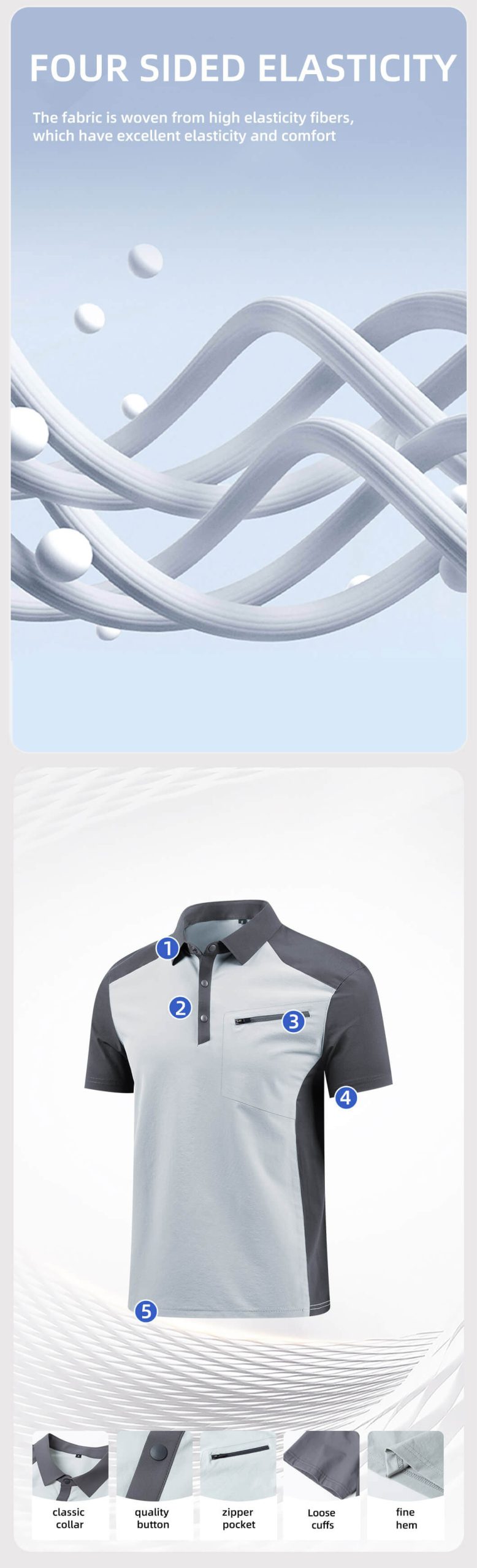 High-end quick-drying workwear T-shirt2