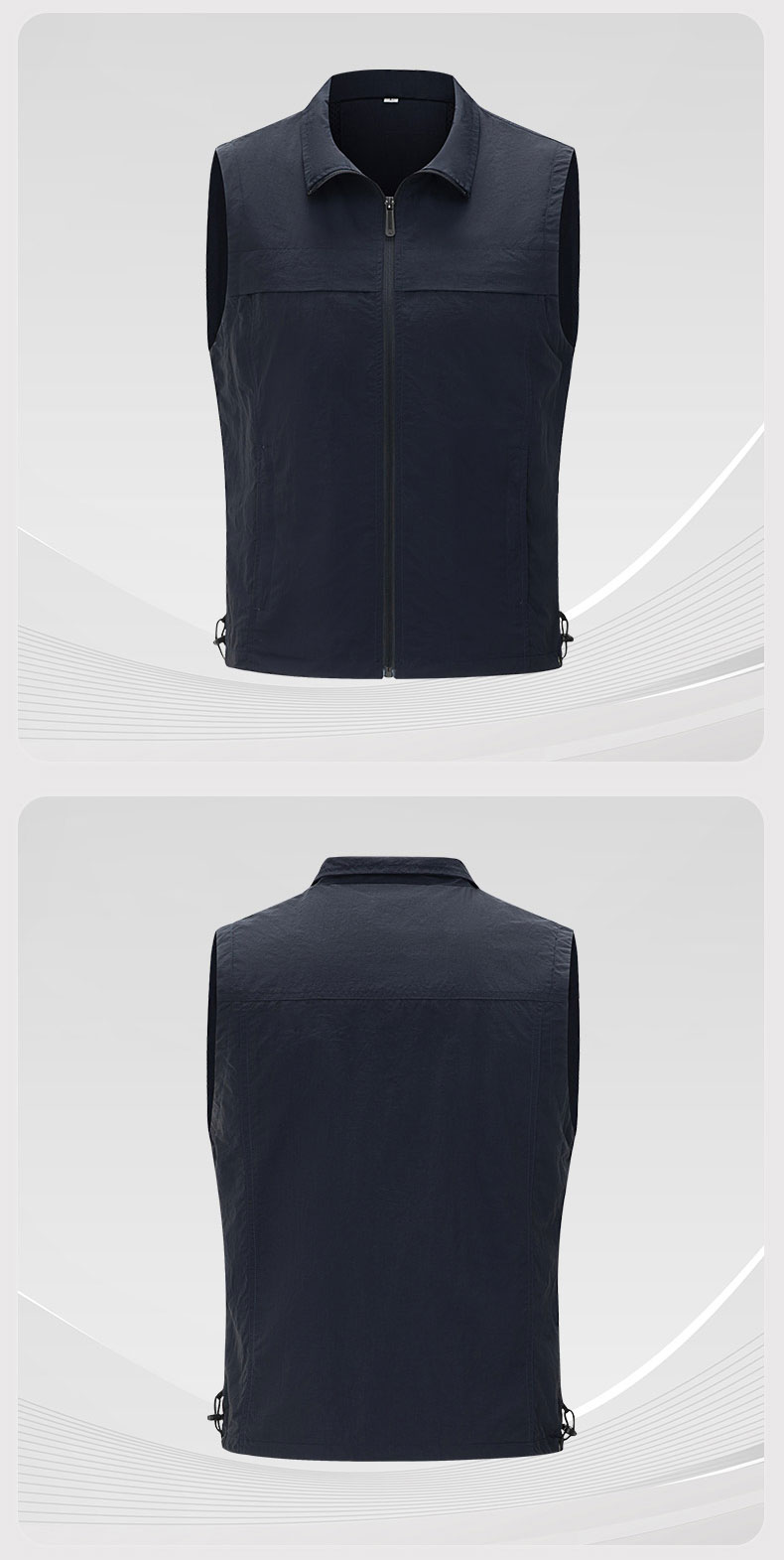 Matte cloth emergency management solid color vest10