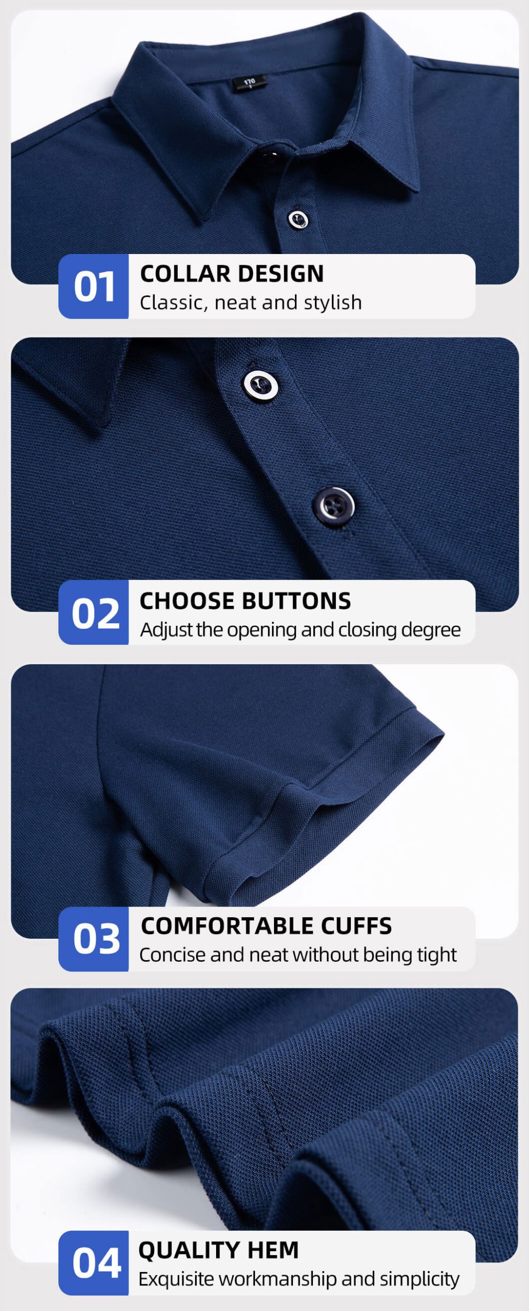 Breathable and wear-resistant workwear T-shirt7